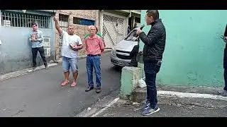 Movimento do bem contra a taxa do lixo em Diadema, Taka Yamauchi com Miguel Caffaro.