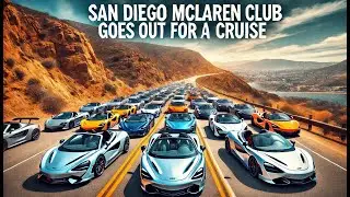 Cruising with Over a Dozen McLarens in San Diego!
