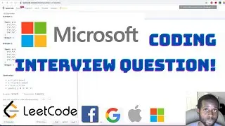 MICROSOFT Coding Interview Question - Number of Islands | LeetCode