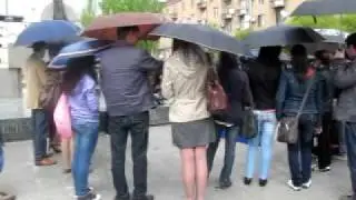 Flashmob in Cascade, Yerevan