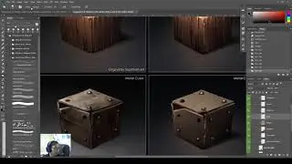 DPaint 5-3 Metal Cube +Thickness2, +Rust(Orange), +Layer mask, Smart erasing/bring back painting