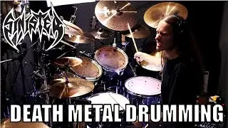 DEATH METAL DRUM TRACK (240 bpm blast beats and double bass drumming)