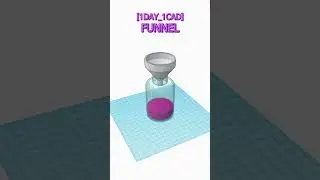 [1DAY_1CAD] FUNNEL #shorts #tinkercad #project