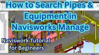 How to seach pipes or equipment in Naviswork Manage