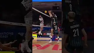Monster spike by Uros Kovacevic 💪 #epicvolleyball #volleyballworld #volleyball