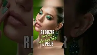 Reduzir áreas de brilho da pele no Photoshop! #shorts