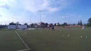 trening indywidualny wyjście na pozycję z finalizacją akcji.