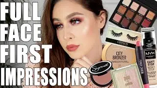 Full Face First Impressions | Catrice Cosmetics, Maybelline, Pixi, Sigma, NYX And More!