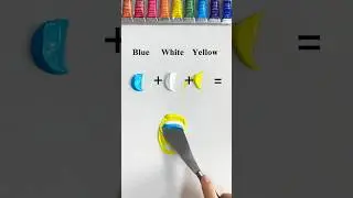 Unexpected color recipes #colormixing #paintmixing #asmrart #tappingsounds #colortheory #painting