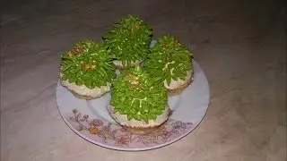 Ванильные кексы украшение  НОВОГОДНИЕ ЕЛОЧКИ