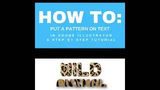 Learn how to create Patterned Text In Illustrator Tutorial