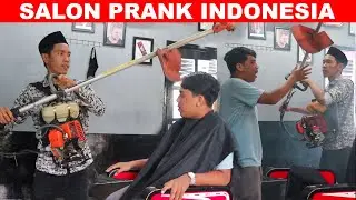 Ngerjain Orang Pangkas Rambut Pakai Mesin Potong Rumput