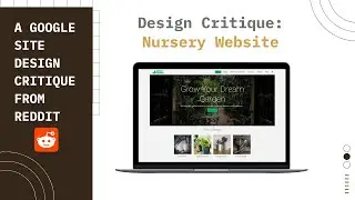 Design Critique 3: Plant Nursery Website