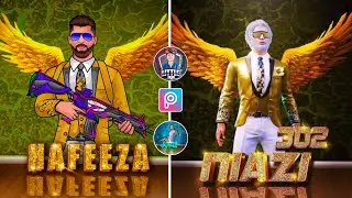 How to Make Pubg gaming logo like Niazi 302 , Star ANONYMOUS, Sp joker & Solo king in PicsArt