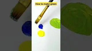 How to make green colour #youtubeshorts #music #colormixing #color #art