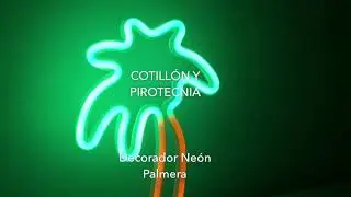 Cartel luminoso NEÓN - motivo Palmera