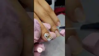 Весенний дизайн ногтей, бабочка, цветы #nailart #дизайнногтей