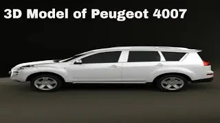 3D Model of Peugeot 4007 Review