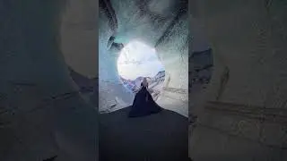 Entrance to Narnia? #iceland #ethereal #icecave #selfportraitphotography