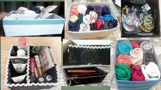 इतने सारे औरगेनाईजर।।         6 Diy Useful Cardboard Box Organizer from empty cardboard.💕💕