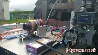 jetpower.co.uk - Kingtech K-70 G4 Gas Turbine Jet Engine Run.