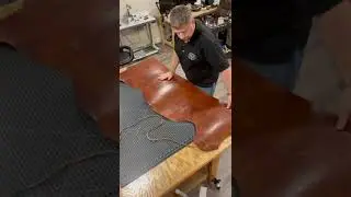 Otych Goods Co. One minute  in our leather workshop.
