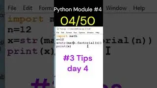 Find factorial using math module in python by codes war 