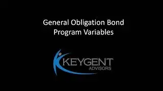 General Obligation Bond Program Variables