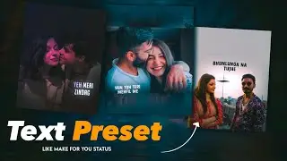 Lyrics Animation Preset 🔥 Text Animation Preset ⚡ Alight Motion