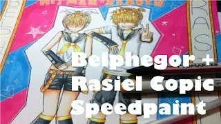 [Copic Speedpaint] Belphegor and Rasiel (Cosplay as Rin and Len)