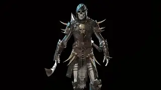 Создаем Фэнтези шлем на башке скелета