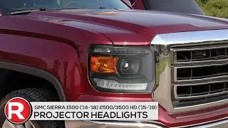 Demo: Spec-D Projector Headlights GMC Sierra 1500 (2014-2018) 2500/3500 HD (15-19) Black or Chrome
