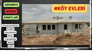Osmaniye deprem Konutları Köy evleri