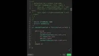 Leetcode 94. Binary Tree Inorder Traversal