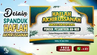 Desain Spanduk Backdrop Haflah Akhirussanah (FREE CDR) - #nurdesigns