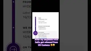 India Shipment and USA customs 