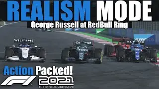 F1 2021 Realism Mode - George Russell - Austria [100% Race + Cockpit + No HUD + No Assists]