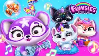 Fluvsies - London Bridge is Falling Down 🎶💜 Kids Song with Lyrics!