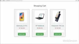 Create Simple Shopping Cart using PHP & MySql