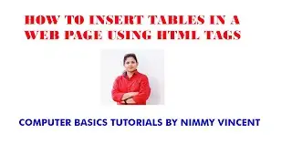 HOW TO CREATE SIMPLE TABLE IN A WEB PAGE USING HTML CODES/TAGS | TUTORIALS FOR STUDENTS AND TEACHERS