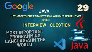 java: Method without Parameters & without Return Type (void) why use tcs  ninja interview