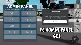 [ OP ] Roblox Script Fe Admin Panel Kick Ban Gui | Hydrogen,Fluxus,Delta