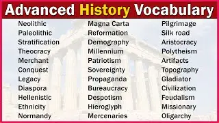 Advanced History Vocabulary for IELTS, TOEFL, and PTE | C2 Level English