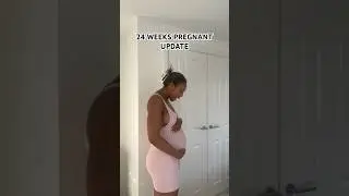 24 weeks pregnant weekly update #pregnant #pregnancy #pregnancyjourney #secondtrimester