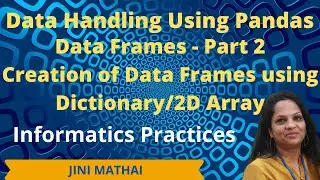 Data Frames in Pandas   Part 2