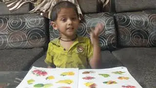 Aradhya reading my picture book