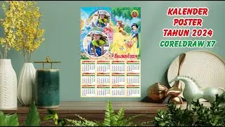 CARA MEMBUAT FOTO KOLASE UNTUK KALENDER POSTER TAHUN 2024 DI CORELDRAW