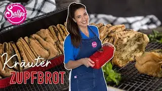 Faltenbrot / Kräuter Zupfbrot / Kräuter Baguette / Sallys Welt