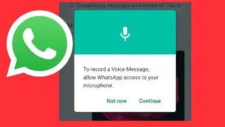 To Record a Voice Message allow WhatsApp access to Your Microphone | Vivo