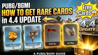 PUBG/BGMI 4.4 New Cards Collection | How to Get Rare Cards  (Step-by-Step) | 4.4 Update Cards 